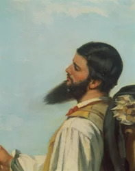The Meeting or Hello Mr. Courbet (detail)
